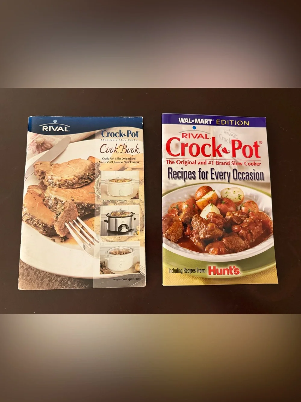 Vintage Rival Crock Pot Cookbooks Lot of 2 – Walmart Edition & Classic Recipes